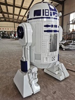 Statue de robot en acier au carbone, modèle de sculpture métallique, en promotion