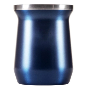 PURPLESEVEN-taza de té con aislamiento al vacío, 8oz, 230ml, acero inoxidable, Yerba Mate, calabaza, paja - Product Image 1