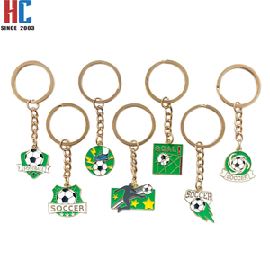 Porte-clés et breloques de <span class=keywords><strong>voiture</strong></span> et de sac personnalisés en métal émaillé, souvenirs de football USA, Canada et Mexique, fabriqués en usine depuis 23 ans - Product Image 1