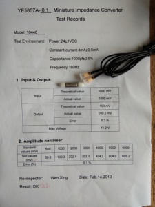 Amplificateur de charge à conversion d'impédance pour alimentation à courant constant YE5857A X0.1,1,10 - Product Image 5