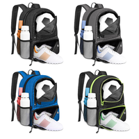 Sac à dos de sport à logo personnalisé de grande capacité Rangement séparé pour chaussures Doublure en polyester imperméable-pour le football de football