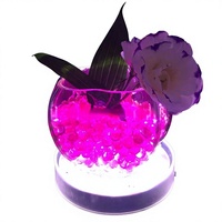 Lámpara LED de 6 Pulgadas con Soporte Iluminado para Centro de Mesa, Florero Luminoso