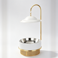 Plat de service en acier inoxydable 8L or, blanc, noir avec couvercle suspendu pour buffet, hôtel, mariage, traiteur