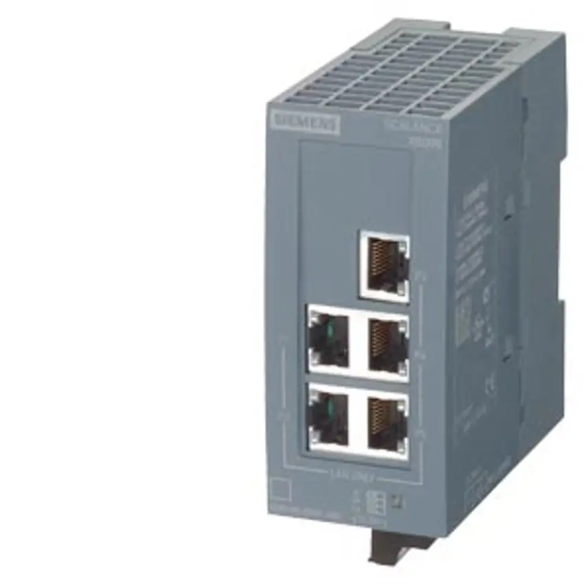 6GK5005-0BA00-1AB2 SCALANCE XB005 unmanaged Industrial Ethernet Switch for 10/100 Mbit/s for setting up small star and line topo