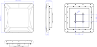 WG26/34 sortie de données antenne intégrée 9dBi lecteur de carte RFID UHF lecteur intégré longue portée pour parking intelligent sans arrêt