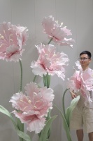 Fleurs artificielles d'anémone au toucher réel pour mariage, décoration vintage de la maison, tulipe