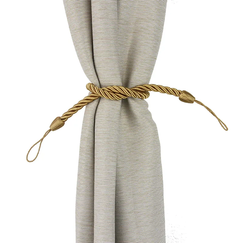 Cravatta bassa della tenda della corda del filato del poliestere e del cotone di MOQ di vendita calda per il commercio all'ingrosso della famiglia e dell'hotel