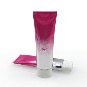 Customized Design Soft <b>Plastic</b> PE Sunscreen <b>Tube</b> Cosmetic Oval Flat <b>Tube</b> for Makeup Packaging - Product Image 3