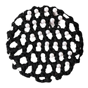 Filet à cheveux perlé pour femmes <span class=keywords><strong>Crochet</strong></span> <span class=keywords><strong>Snood</strong></span> chignon couverture extensible élastique filet à cheveux accessoires de cheveux - Product Image 6