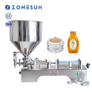 ZONESUN ZS-GT1 10-100ml Pneumatique Volumétrique Softdrink Main Savon Gel Huile Eau Jus Miel Crème Pâte Machine De Remplissage - Product Image 1