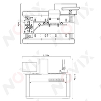 NOVIX Imprimantes numériques automatiques Machine d'impression de gobelets en papier multicolore Impression latérale en un seul passage pour gobelets en papier