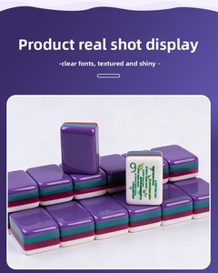 Paons au crépuscule : Améliorez votre jeu avec une texture délicate et un Mahjong américain violet profond entièrement personnalisable - Product Image 6
