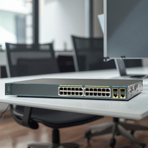 VENTE FLASH Commutateur C <span class=keywords><strong>S</strong></span> 2960-Plus, 24 ports 10/100 LAN Base PoE, commutateur réseau WS-<span class=keywords><strong>C2960</strong></span>+<span class=keywords><strong>24PC</strong></span>-L - Product Image 2