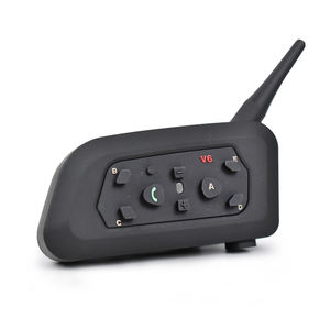 Intercom Bluetooth pour motos V6, intercom pour casque pour 2 motards, connexion pour 6 motards, casque avec batterie 850 mAh - Prix d'usine - Product Image 1