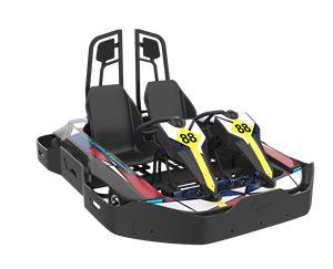 Cammos – <span class=keywords><strong>Karting</strong></span> électrique à deux places, <span class=keywords><strong>moteur</strong></span> 3500w, 48V/30ah, 2 batteries au Lithium, pour l'intérieur et l'extérieur - Product Image 5