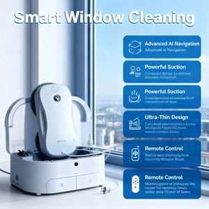 Robot Limpiacristales Panorámico Grande con IA que Identifica Automáticamente los Tipos de Manchas, Almacenamiento Integrado, Entrega Local, Bajo MOQ, 1w1000 - Product Image 2