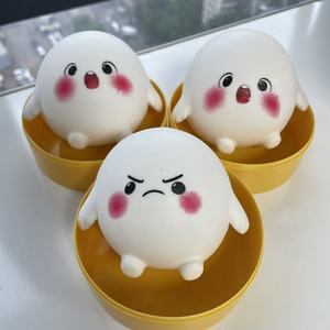 Wholesale 8.5cm Halloween Spooky Flour Bun Squeeze Decor <b>Gift</b> Box Set Soft Flour Filling Hand Relax Desktop Ornament Ready Stock - Product Image 1