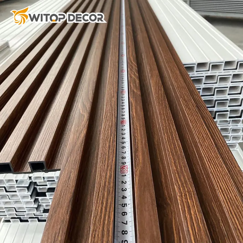 Interior Laminated Grille Wpc Wall Panel