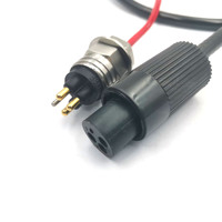 Connecteur de puissance sous-marin HYSF SUBSEA MCIL3F+MCBH3M à 3 broches Micro Wet Mate 10A, femelle traversant le coque, mâle en ligne, pour câble ROV AUV