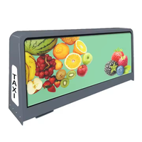 Panneau d'affichage de voiture double face Pantallas Écran publicitaire vidéo HD sans fil Taxi Top Led Display