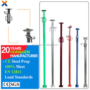 Spagna tipo Puntal 3m tubi in acciaio resistente con piatto di fiori zincato ponteggi in acciaio puntelli per supporto cassaforma - Product Image 1