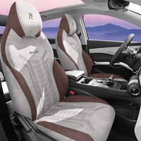 Housse de siège de voiture en cuir suédé personnalisée de luxe écologique de haute qualité BYD Yuan Plus ATTO 3 2022-2026 Décoration intérieure de voiture