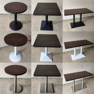 <span class=keywords><strong>Table</strong></span> à manger carrée en bois massif multi-niveaux pour usage commercial, idéale pour les salons de thé, les cafés, les snack-bars, les restaurants de nouilles - Design moderne - Product Image 5