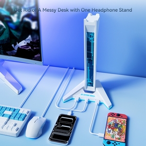 KOTION EACH RGB Sports <strong>Headset</strong> <strong>Stand</strong> Bracket USB <strong>Gaming</strong> Display <strong>Stand</strong> Color-Changing Plastic <strong>Headset</strong> Bracket - Product Image 3