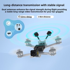 Kit Caddx Walksnail <span class=keywords><strong>Moonlight</strong></span>, Sistema FPV Digital 4K HD con Giroscopio Integrado, VTX HD de Baja Latencia para Piezas de Drones de Carreras FPV - Product Image 6