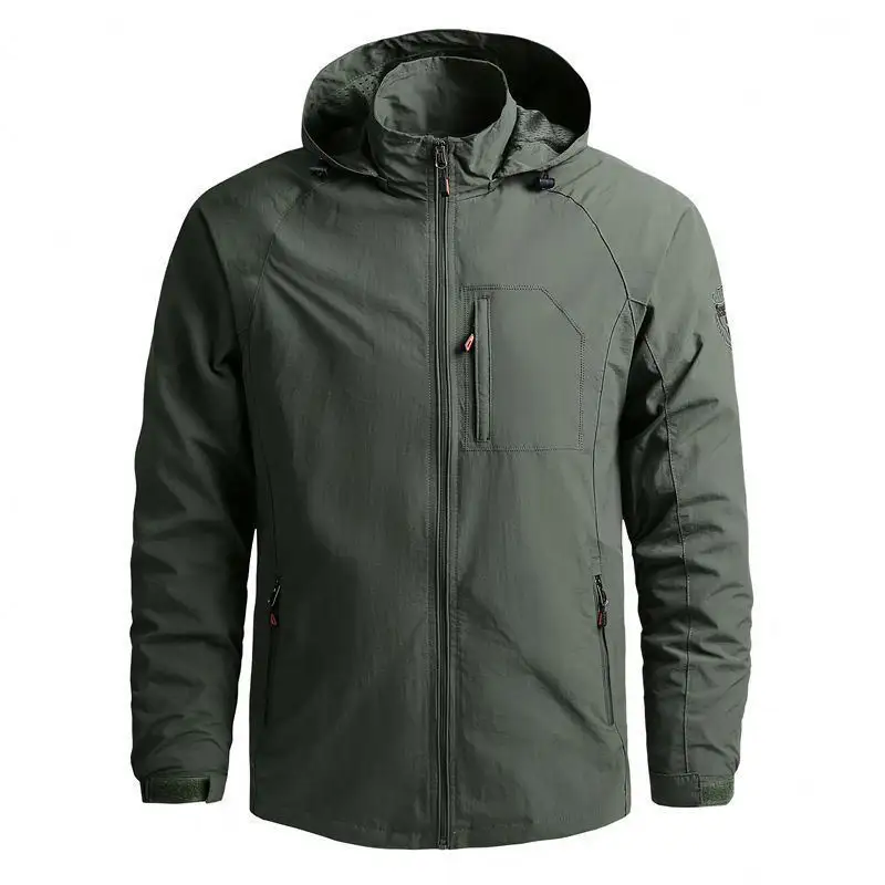 2022 Spring Fashion Zip Up Men's Mountaineering Outdoor Jacket Casual Sports Windbreaker Jacket