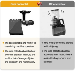 Slow Masticating Juicer Machine Cold Press Low Speed Extractor for Orange Citrus and Fruits for Household Hotel Use - Product Image 4