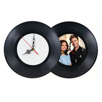 Jam Dinding PET Sublimasi Bentuk Bulat 30cm Harga Pabrik Qualisub, Papan Jam Dinding Kosong untuk Pencetakan Kustom