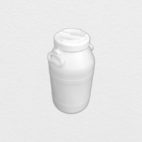 LAR BI472 26L Bidon en plastique HDPE de qualité alimentaire, baril cylindrique pour le stockage de liquides alimentaires