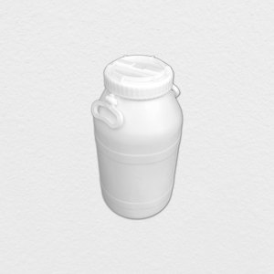 LAR BI472 26L HDPE Food Grade <b>Plastic</b> <b>Drum</b> Cylindrical Barrel for Food Liquid Storage - Product Image 1