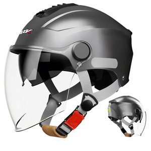 Casco de bicicleta eléctrica de material ABS, casco de verano para mujer con protección solar, casco 3/4 para scooter eléctrico, casco de seguridad para hombre - Product Image 4