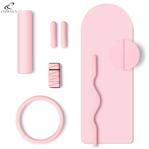 COMANA Haltères personnalisés en silicone pour poignets et chevilles, barre longue, tapis de yoga, kit de Pilates, poids de transport, haltères - Product Image 2