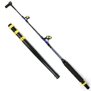 Caña Blue Spear de 130 LBS con <span class=keywords><strong>Punta</strong></span> Giratoria para Pesca de Barco en Aguas Profundas y Saladas, Pesca de Arrastre y Caída Profunda - Product Image 2