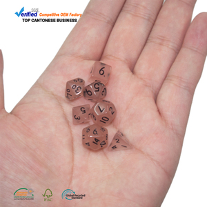 Outils <span class=keywords><strong>de</strong></span> jeu Vente en gros Logo personnalisé Planche polyédrique Jeu en acrylique Mini dés pour <span class=keywords><strong>jeux</strong></span> <span class=keywords><strong>de</strong></span> table - Product Image 3