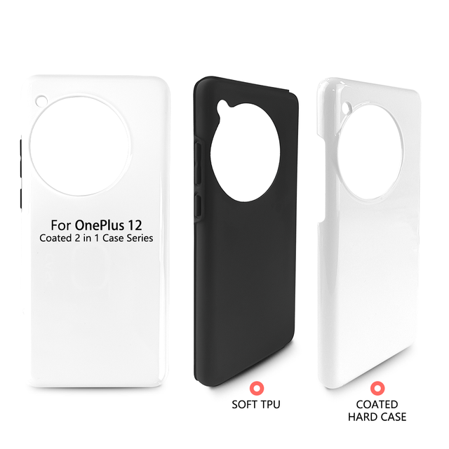 Wholesale Sublimation 3d 2 in 1 Coated Phone Case Blanks Matte Glossy for One Plus 11 12 Mobile Phone Cover