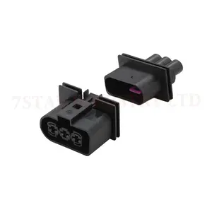 1J0906443 Conector eletrônico do chicote de fios do radiador do ventilador automático de 3 pinos com terminais 1J0906233