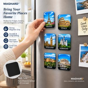 Magnete da Frigo con Monumenti Nazionali per Musei, Regalo da Viaggio, Collezione, Promozione Destinazioni e Ricordo Turistico - Product Image 6
