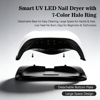 Lámpara de Uñas LED UV BLUEQUE V6, Diseño de Plástico y Metal, Enchufe Australiano, Temporizador Automático (30-120s), Secado Rápido, Bajo Ruido, para Hogar y Salón