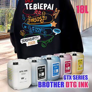 สีพิมพ์ผ้าคุณภาพพรีเมียม บรรจุถัง 18 ลิตร พร้อมชิป GTX แบบใช้ครั้งเดียว สำหรับเครื่องพิมพ์ Brother GTX 424 และ GTX Pro Series ขายดี - Product Image 3