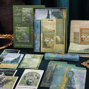 <span class=keywords><strong>Prix</strong></span> direct usine – Coffret cadeau de carnets de notes rétro style peinture à l'huile – Carnet exquis souvenir en gros pour cadeau - Product Image 1