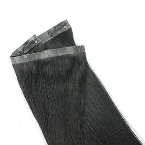 High Quality Invisible Weft Clip Ins Human <b>Hair</b> <b>Extensions</b> Seamless Blend Lightweight Easy to Wear Salon Quality - Product Image 2