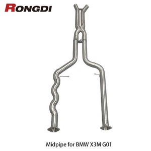 Tuyau d'échappement en acier inoxydable 304 à longueur égale pour BMW X3M X4M G01 G02 S58 3.0T 2024 - Product Image 1