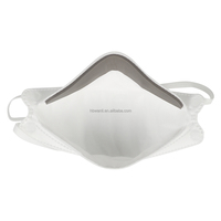 Masque respiratoire FFP3, Masque FFP3 à haute filtration, Masque de protection jetable pliable anti-poussière de ciment pour usage industriel