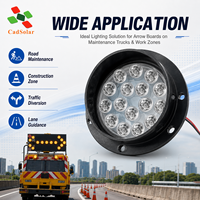 Module d'avertissement de remplacement CadSolar 100mm 15 LED ambre pour flèche de signalisation de camion, pour travaux routiers