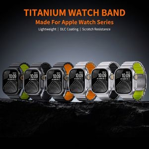 Correa de <span class=keywords><strong>Reloj</strong></span> de Titanio de Alta Resistencia para <span class=keywords><strong>Apple</strong></span> Watch Ultra 3 2 Series 11 10 9 8 46mm 49mm, Correa de Metal Agradable al Tacto para Hombre - Product Image 2