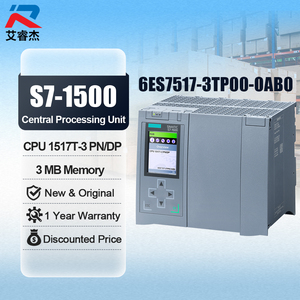 คอนโทรลเลอร์ PLC ของแท้ใหม่ 100% รุ่น 6ES7517-3TP00-0AB0 CPU 1517T-3 PN/DP หน่วยประมวลผลกลาง SIMATIC S7-1500 6es7517-3tp00-0ab0 - Product Image 1